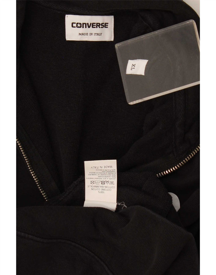 Jachetă de trening pentru bărbați Converse XL, bumbac negru