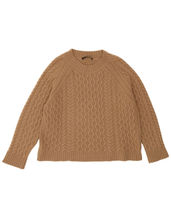 Max Mara Pulover pentru femei de weekend cu gât cu barca UK 16 mare bej