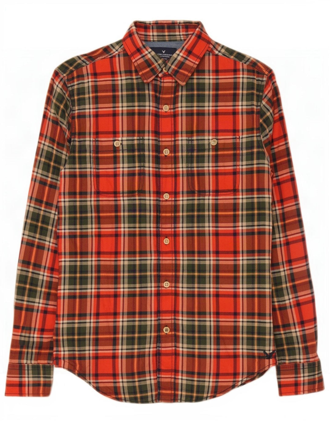 Cămașă de flanel pentru bărbați American Eagle Outfitters, roșu mic