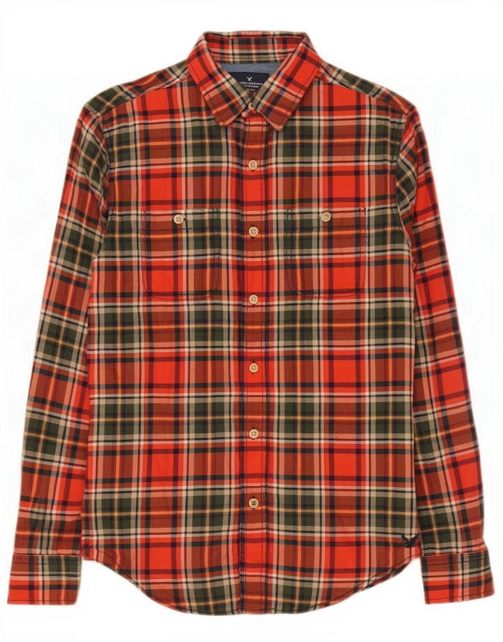 Cămașă de flanel pentru bărbați American Eagle Outfitters, roșu mic