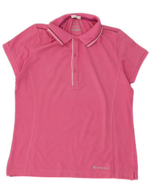 Tricou polo Champion pentru femei Easy Fit UK 16 Large Pink