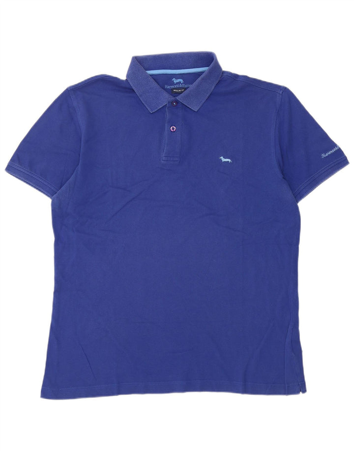 Cămașă polo Harmont & Blaine pentru bărbați, cu formă regulată, mare, albastru
