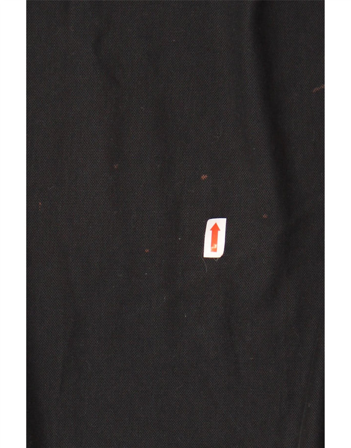 Cămașă polo CALVIN KLEIN pentru bărbați, bumbac negru mare