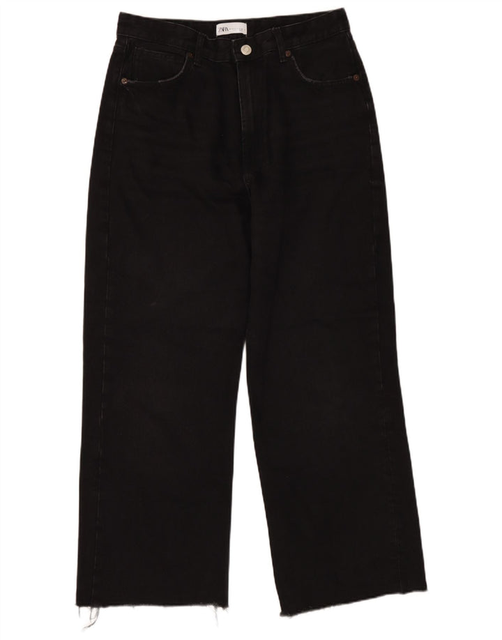 Blugi largi pentru femei Zara EU 42 Large W32 L28 Negri