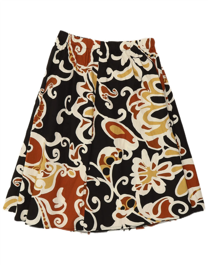 Fusta A-Line pentru femei VINTAGE W28 Medium Multicolor Floral