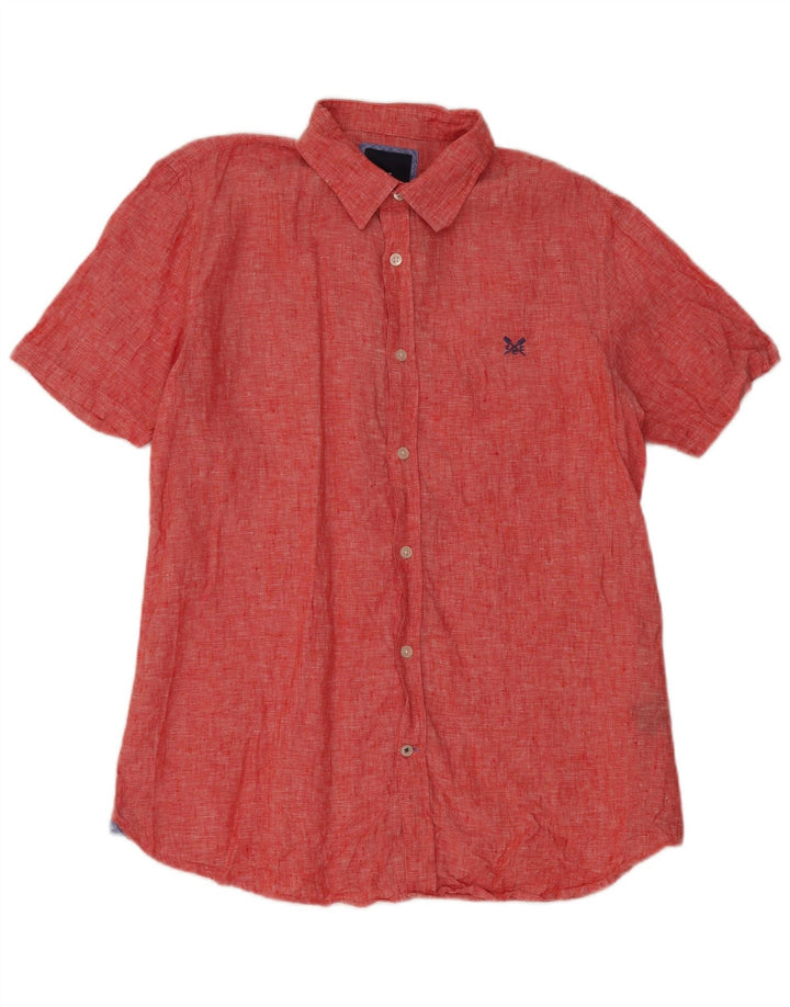 Crew Clothing Cămașă cu mânecă scurtă pentru bărbați, in roșu mediu