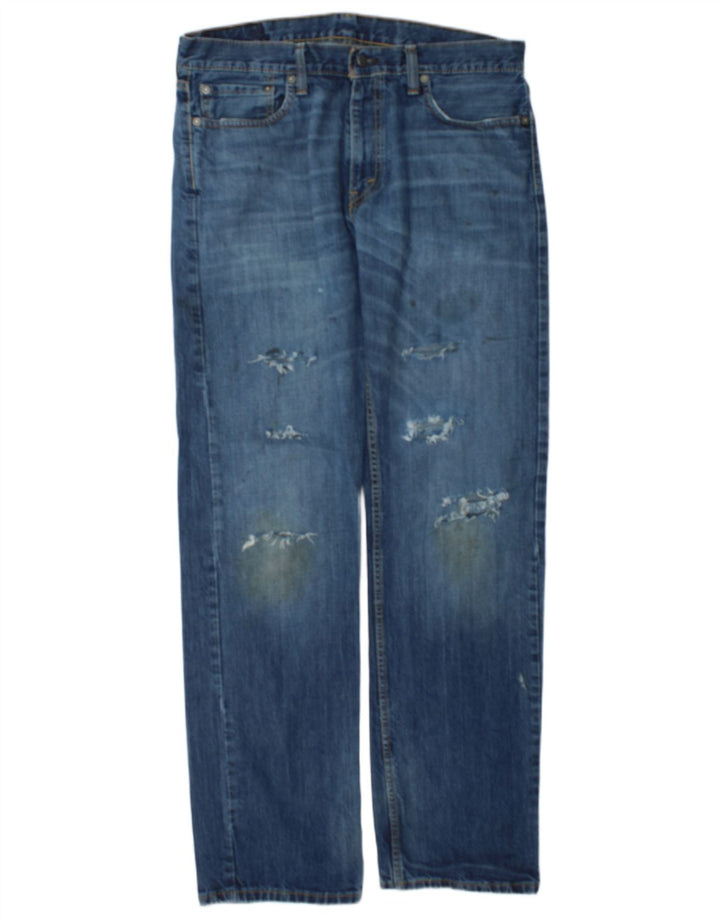 Blugi Levi's 511 Distressed Slim W34 L34 Bumbac albastru