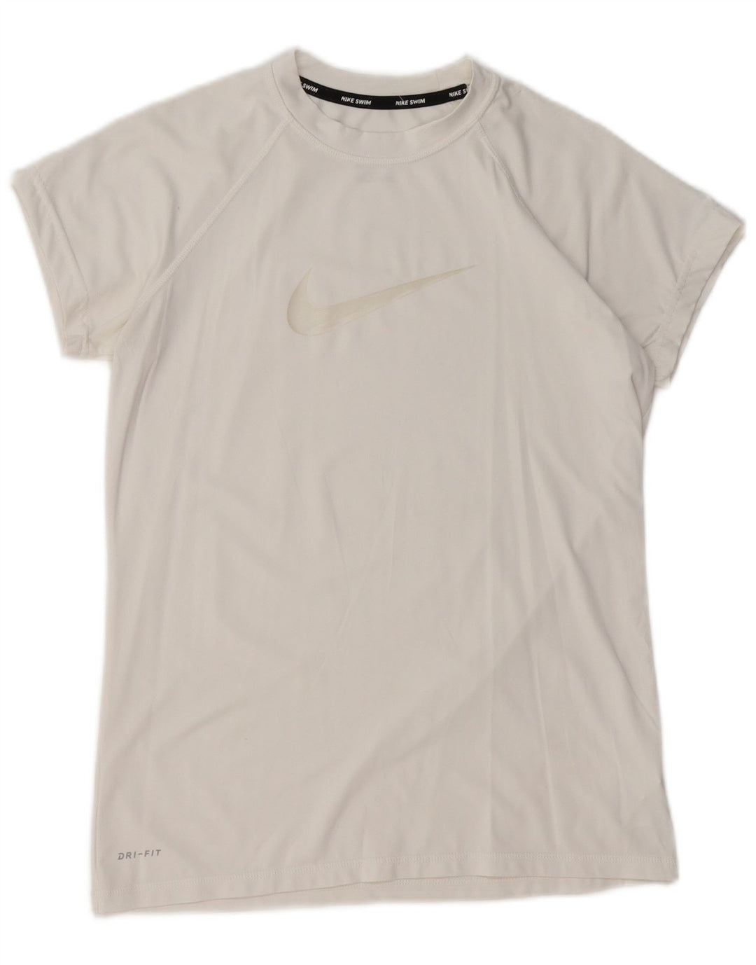 Tricou grafic NIKE Dri Fit pentru femei Top UK 12 Poliester alb mediu