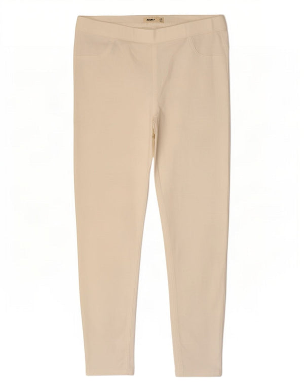 Blugi jegging pentru femei Marks & Spencer UK 16 mare L34 L27 bumbac alb