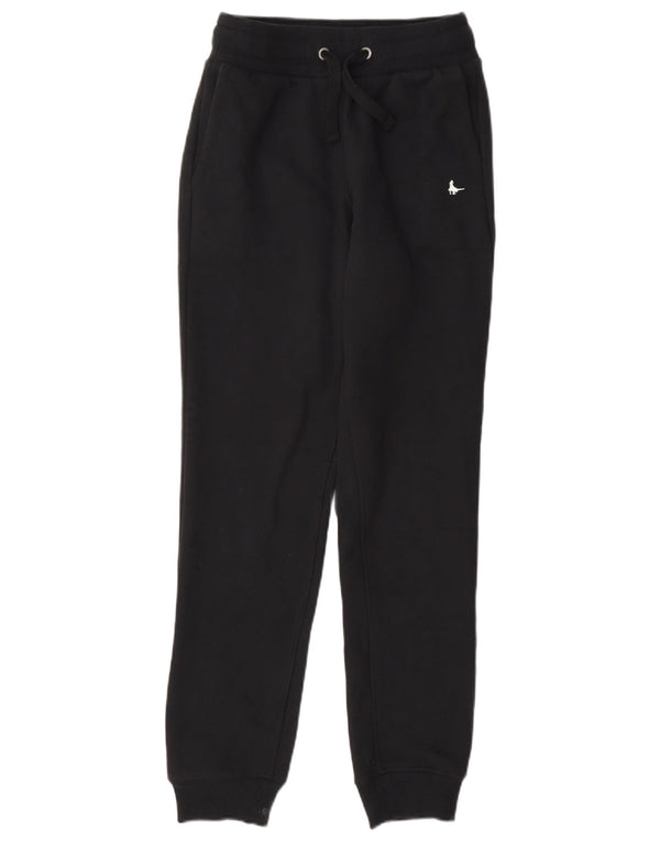 Jack Wills Pantaloni de trening pentru femei Joggeri UK 6 XS Bumbac negru