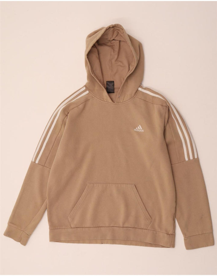 Pulover Adidas pentru bărbați, bumbac, bej mediu