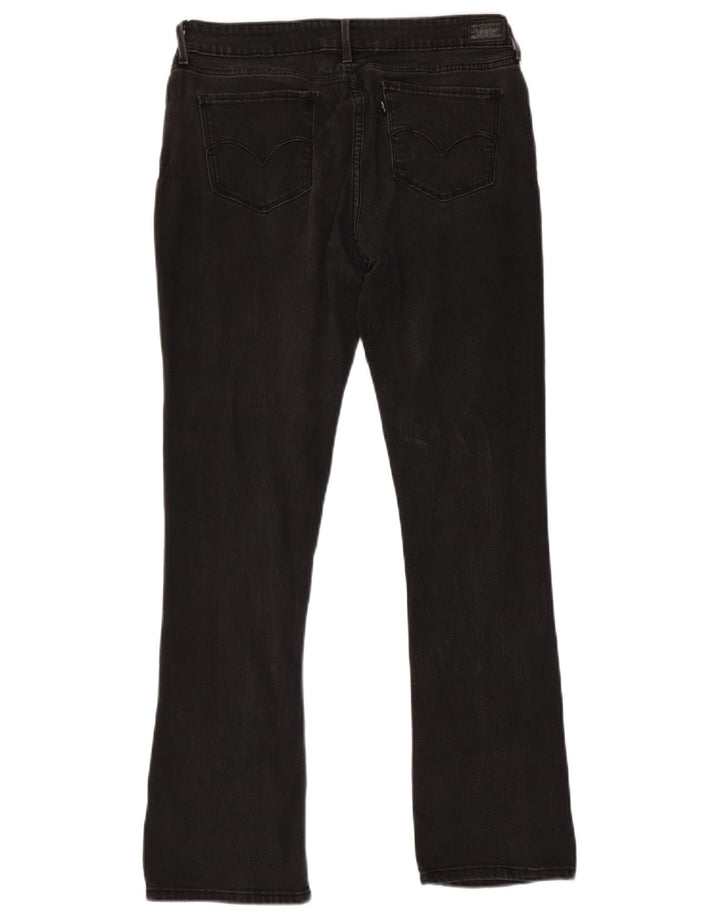 Jeans Levi's pentru femei cu jambiere Bootcut W32 L32 bumbac negru