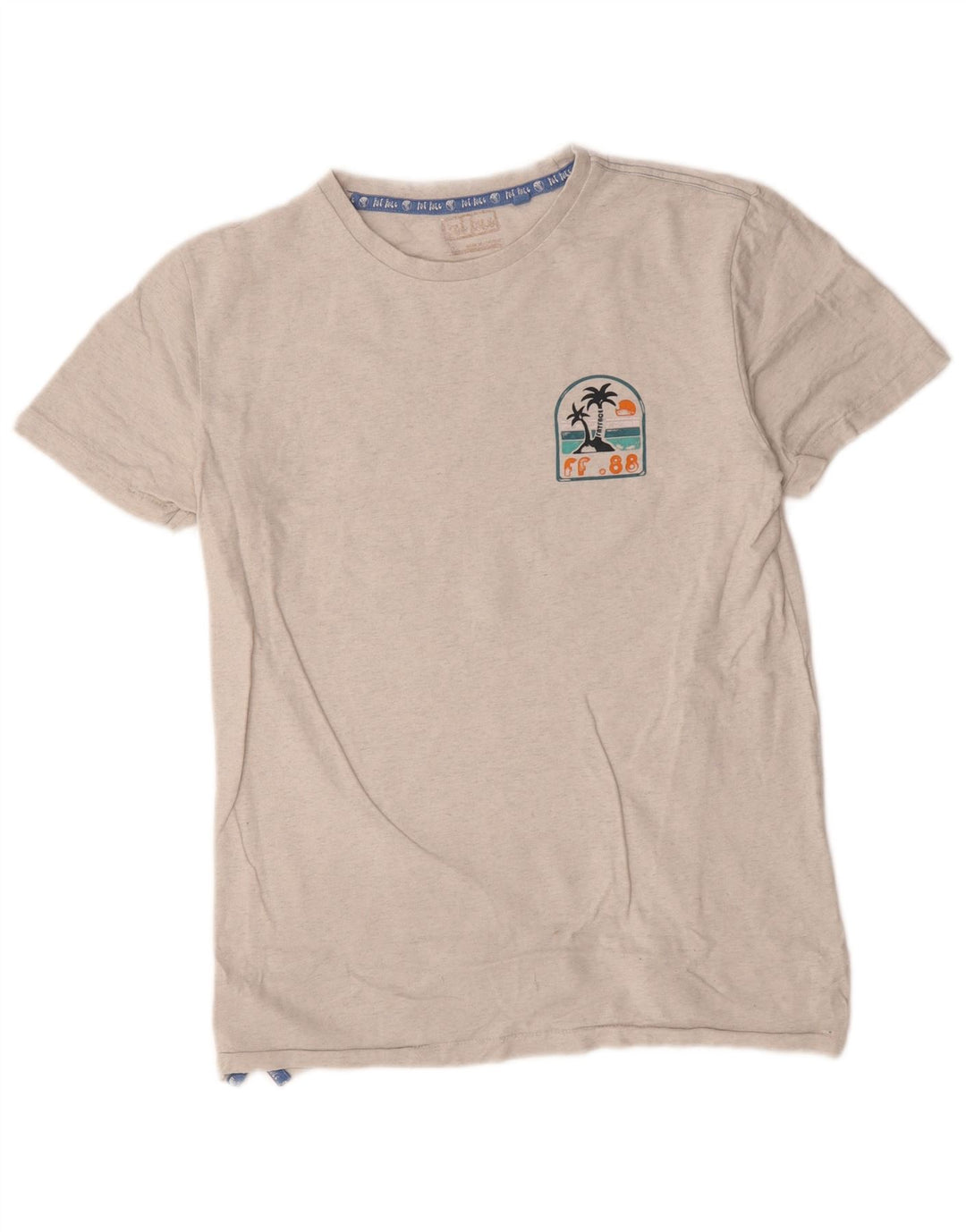 Tricou grafic pentru bărbați Fat Face Top mic gri