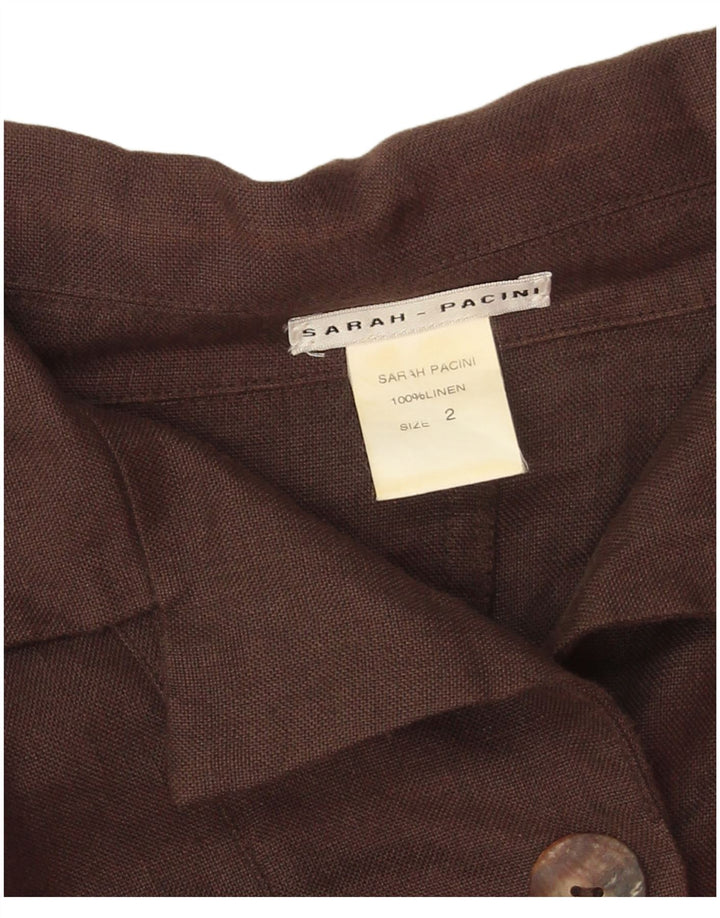 Jachetă bomber oversized pentru femei Sarah Pacini, 2 XS, maro, in