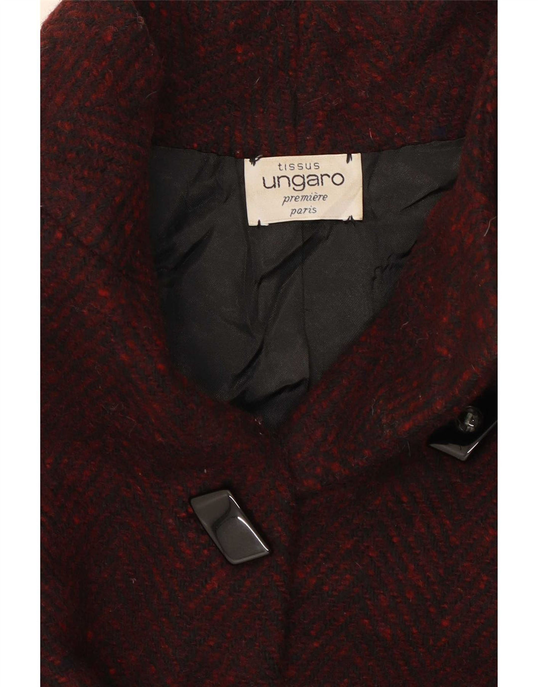 Palton pentru femei Ungaro UK 12 Medium Burgundy Flecked