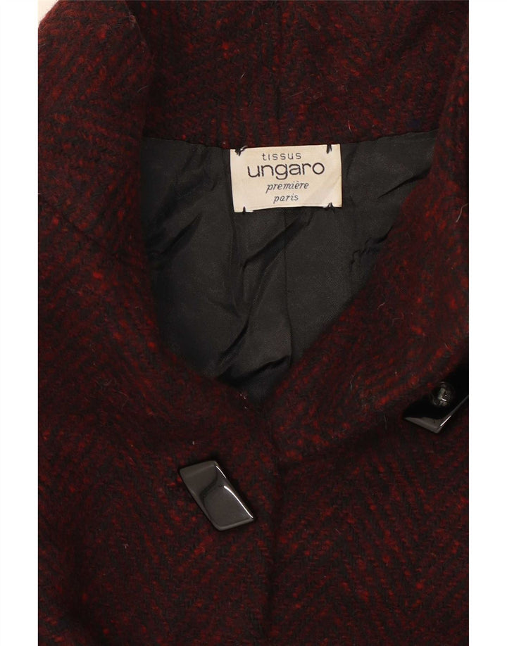 Palton pentru femei Ungaro UK 12 Medium Burgundy Flecked