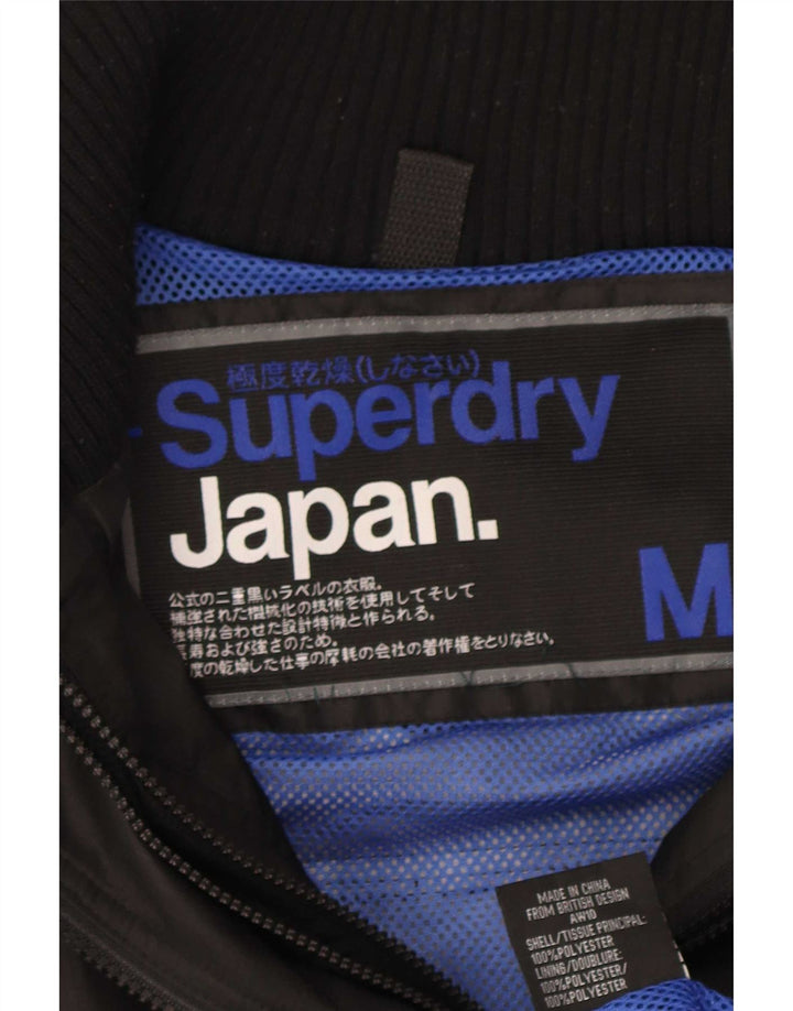 Jachetă de ploaie grafică Superdry pentru femei UK 14 Medium Black