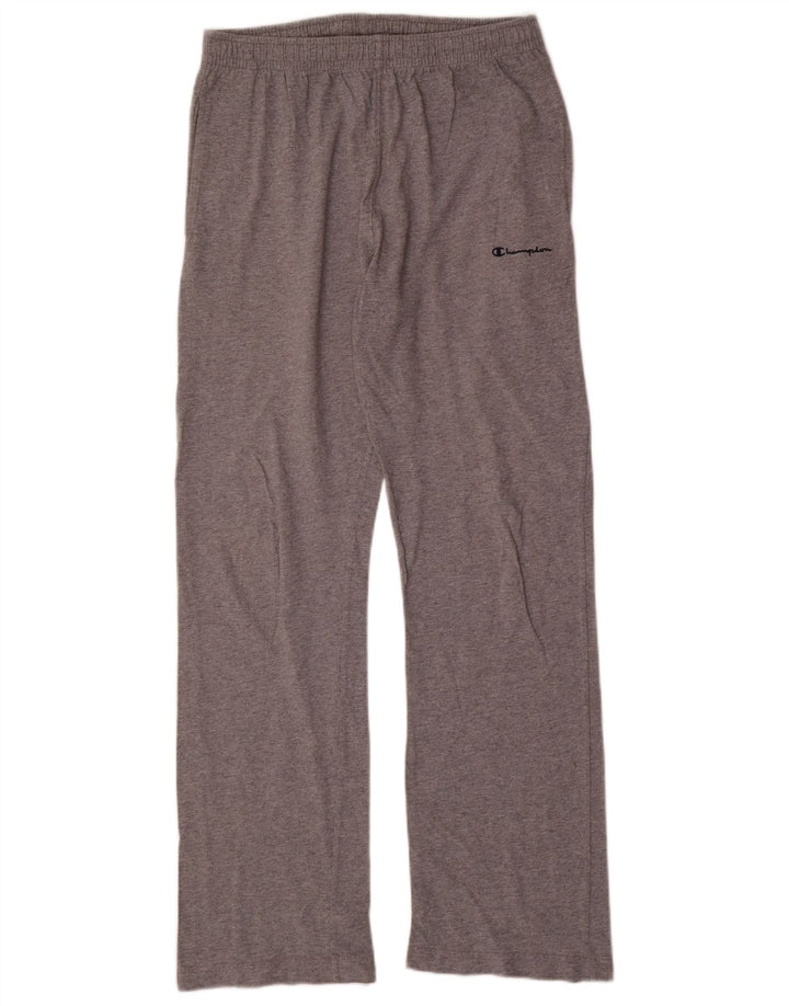 Pantaloni de trening Champion pentru bărbați, bumbac gri mediu