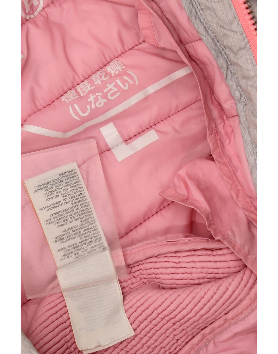 Jachetă căptușită cu glugă Superdry pentru femei UK 14, mare, gri, poliester