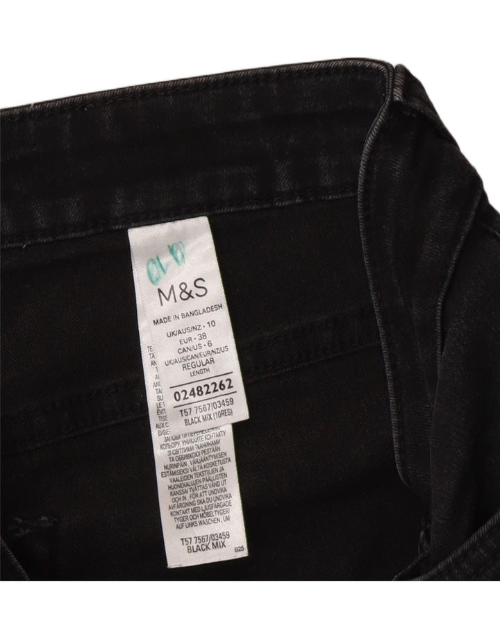 Blugi evazați pentru femei Marks & Spencer UK 10 mici W26 L30 bumbac gri