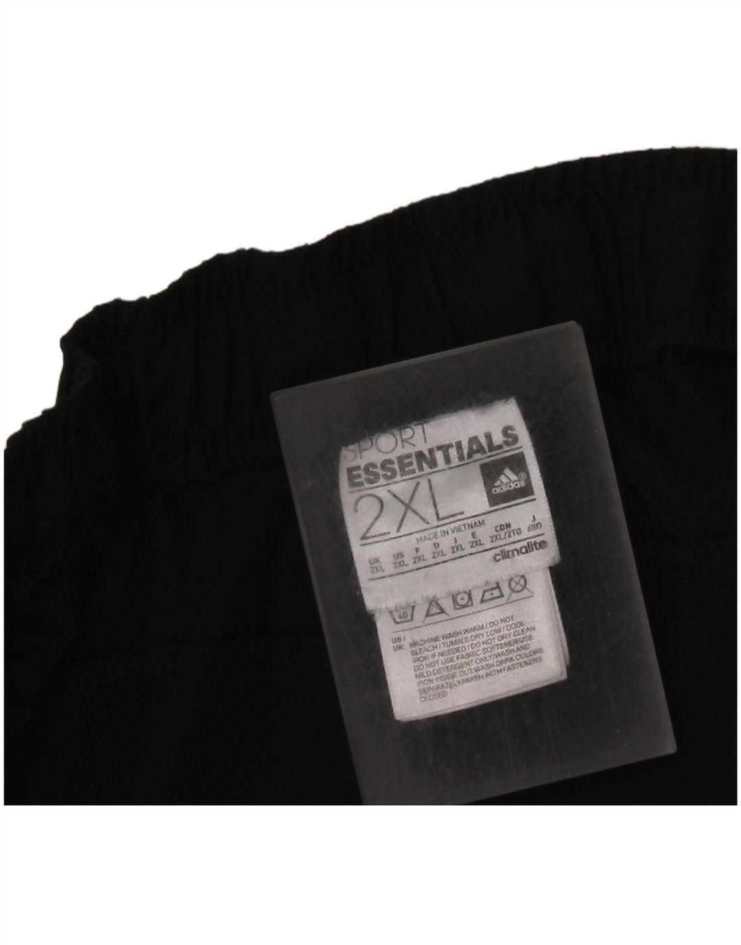Pantaloni de trening ADIDAS Climalite pentru bărbați, poliester negru 2XL