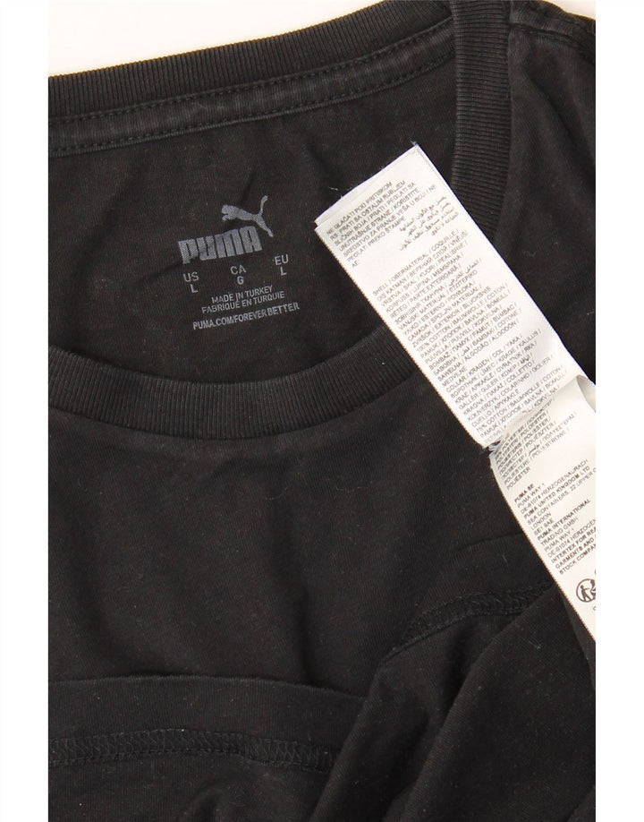 Tricou pentru bărbați Puma Top mare din bumbac negru