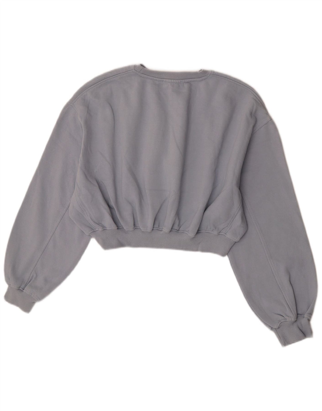 Pulover pentru damă Zara Crop Pulover UK 14, bumbac gri mediu