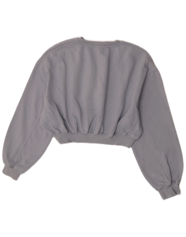 Pulover pentru damă Zara Crop Pulover UK 14, bumbac gri mediu