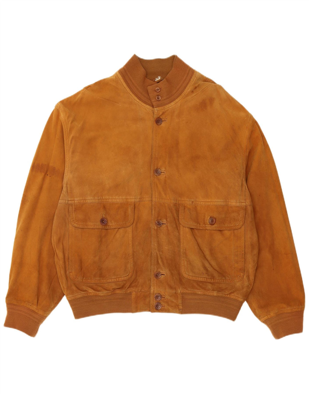 Bomber vintage pentru femei de piele intoarsa UK 18 XL maro