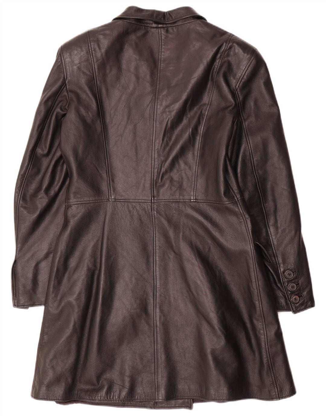 Palton din piele vintage pentru femei IT 44 Medium Black