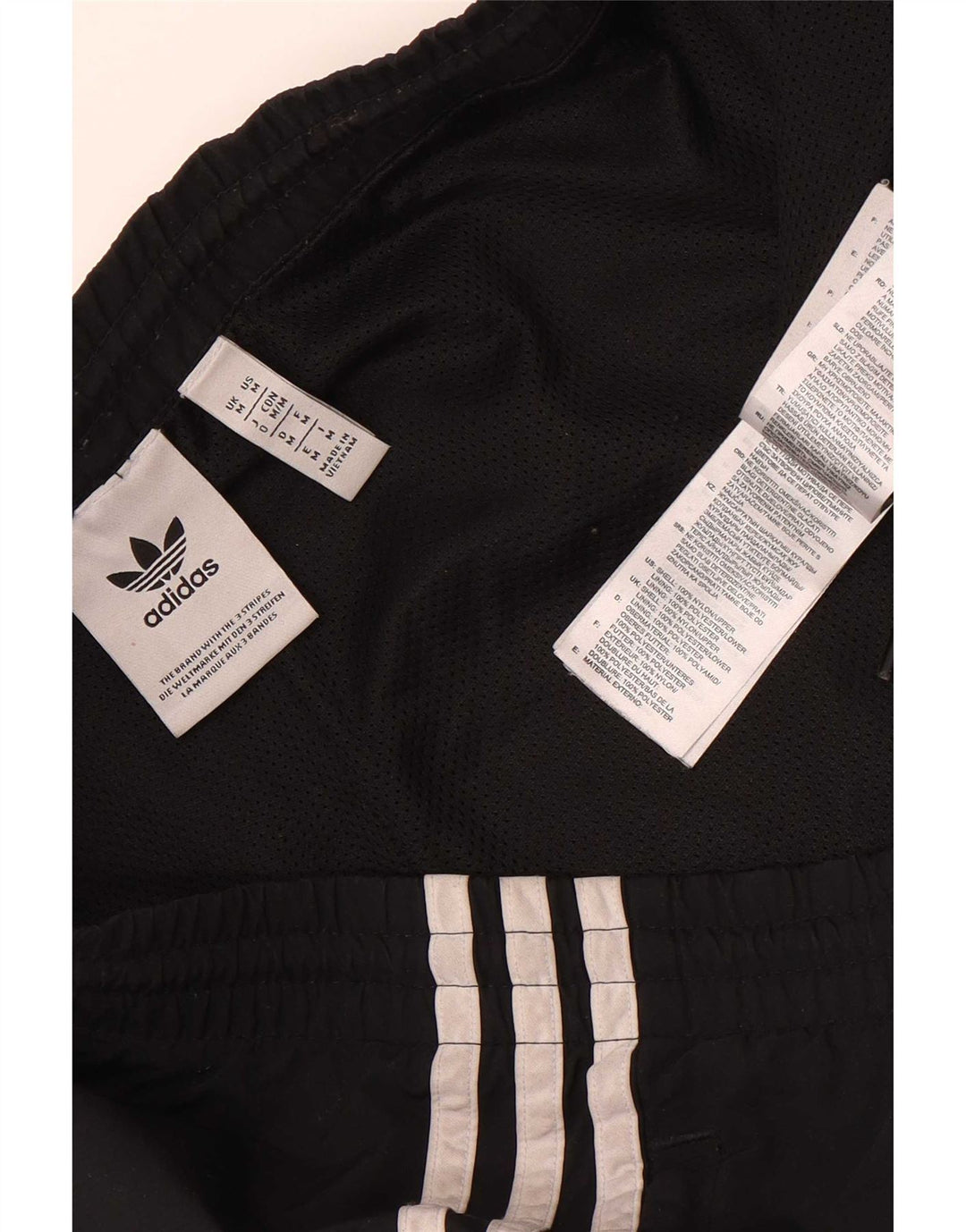 Pantaloni de trening pentru bărbați Adidas Pantaloni de jogging Mediu Negru Poliester color bloc