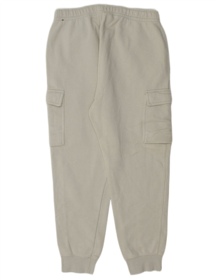 Pantaloni de trening Nike pentru bărbați, cu tăiere standard, pantaloni de jogging, bumbac alb mediu