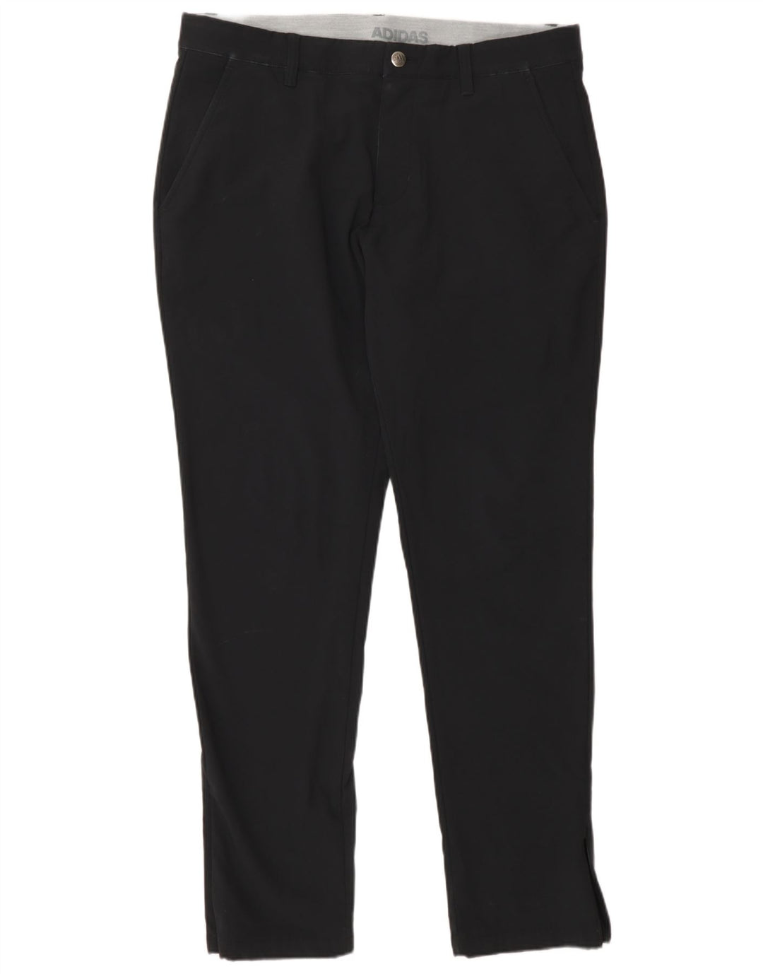 Pantaloni chino subțiri pentru bărbați Adidas W34 L32 poliester negru