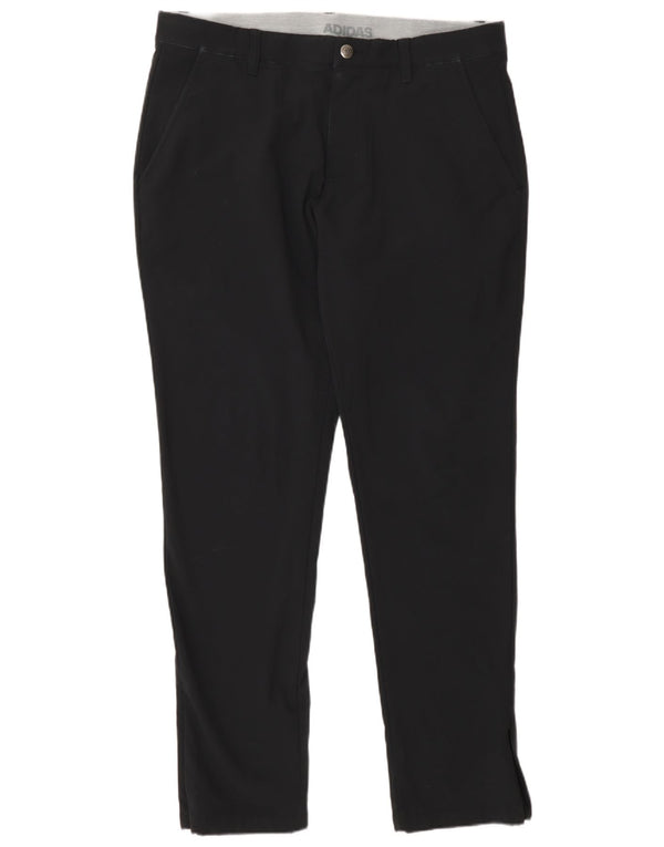 Pantaloni chino subțiri pentru bărbați Adidas W34 L32 poliester negru