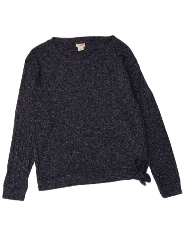 J. Crew Pulover pentru damă pentru femei UK 10 Small Bleumarin Viscoză cu pături