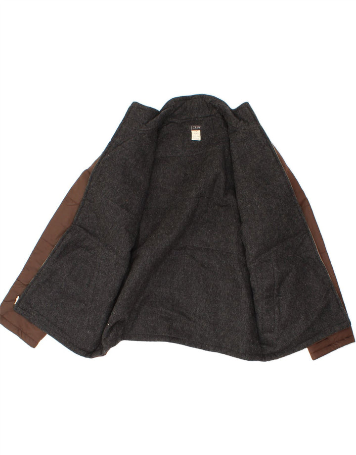 J. CREW Womens Reversible Bomber Jacket UK 14 Medium Brown Nylon Vintage J. Crew and Second-Hand J. Crew from Messina Hembry 