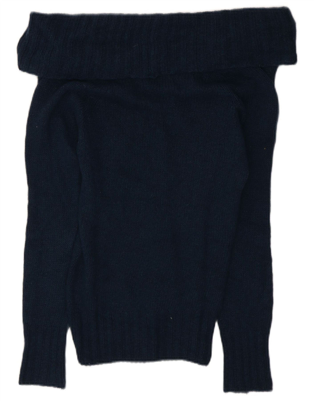 Pulover pentru femei Massimo Dutti cu gât rulat, UK 10, lână bleumarin mică