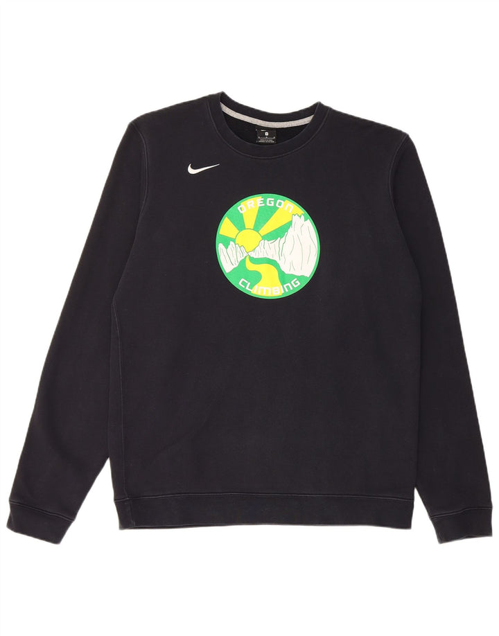 Hanorac pentru bărbați Nike Oregon Graphic Pulover, bumbac mediu negru