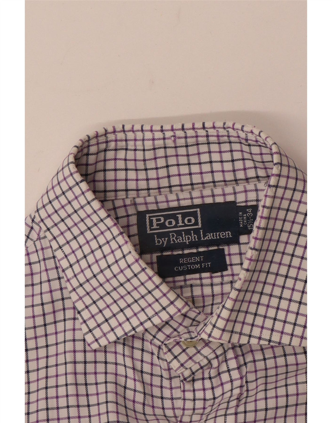 Cămașă Regent pentru bărbați Polo Ralph Lauren Mărimea 15 1/2 Medium Purple Check