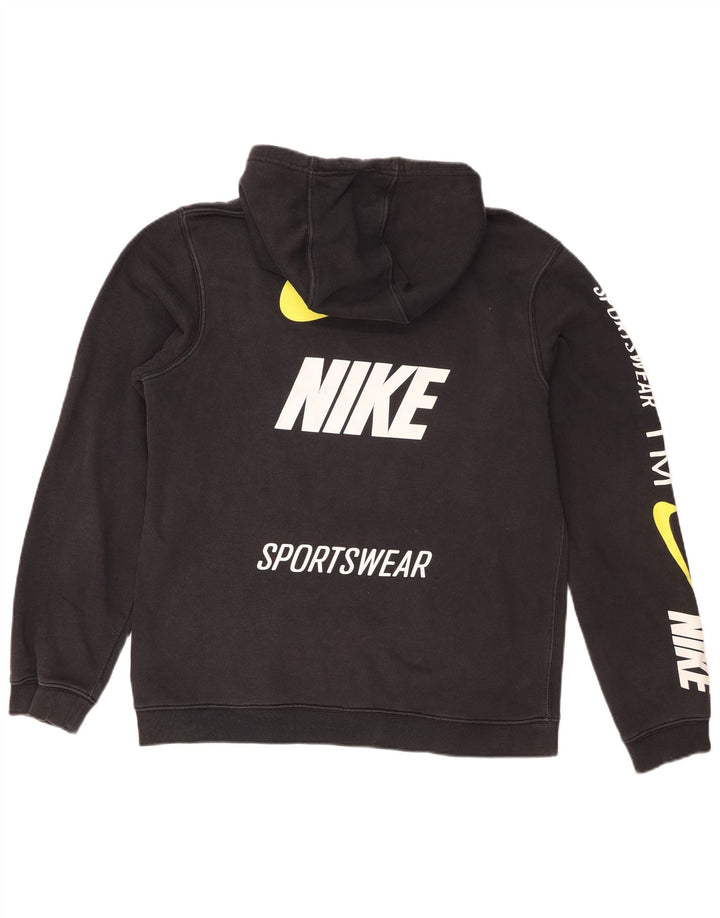 Pulover Nike Grafic pentru bărbați, bumbac mediu negru