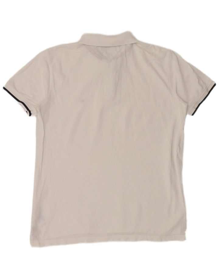 Tricou polo TOMMY HILFIGER pentru bărbați, mare, alb