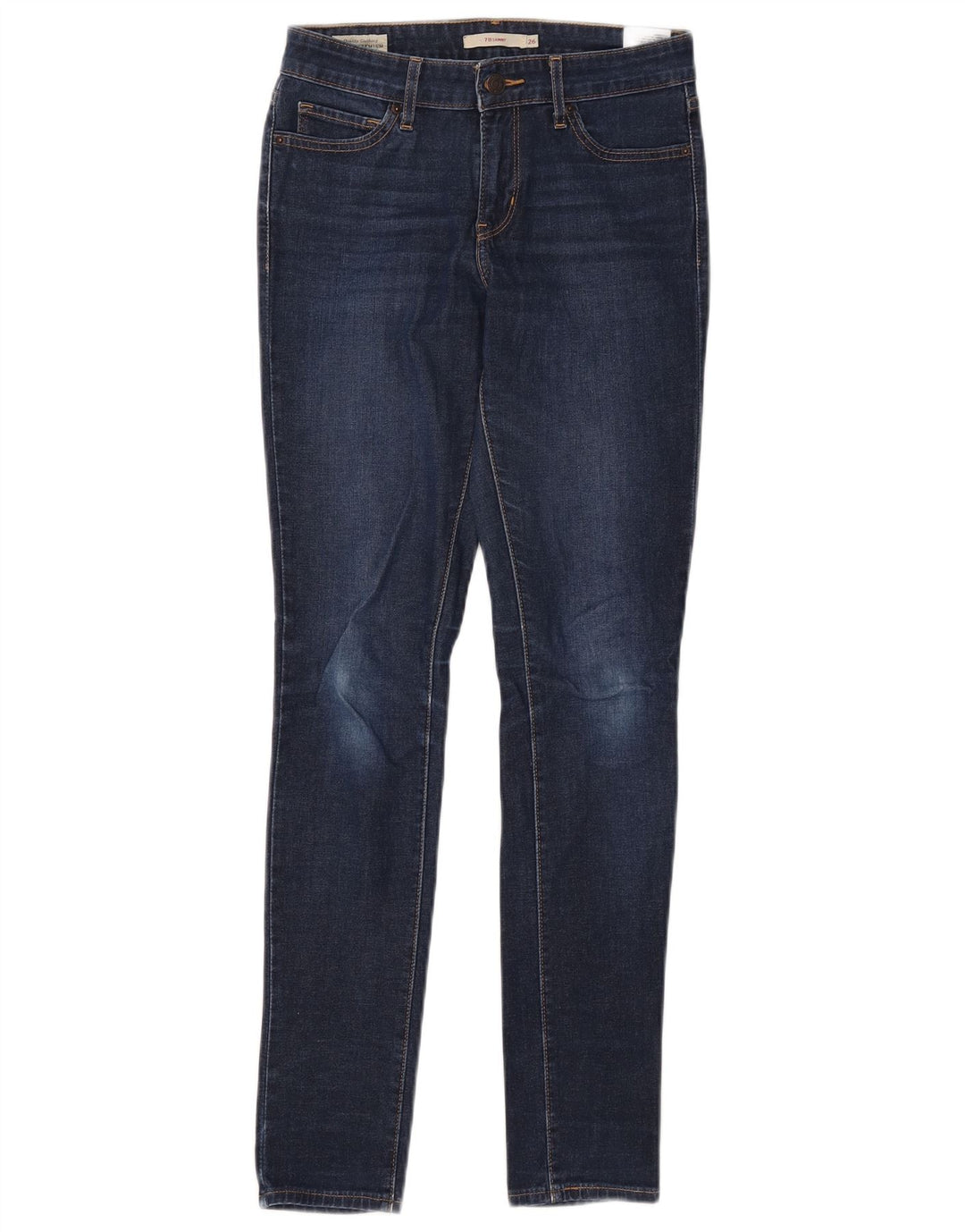 Blugi skinny 711 pentru femei LEVI'S W26 L30 bumbac albastru