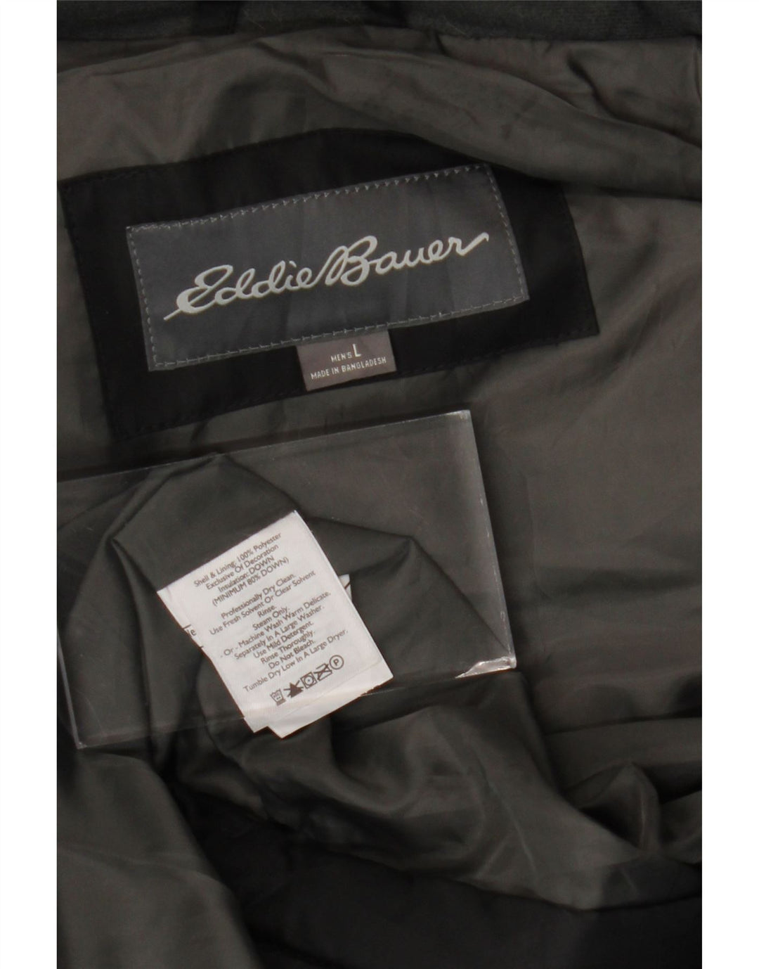 EDDIE BAUER Gilet căptușit pentru bărbați UK 40 Poliester negru mare
