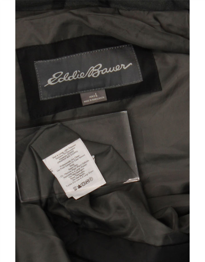 EDDIE BAUER Gilet căptușit pentru bărbați UK 40 Poliester negru mare