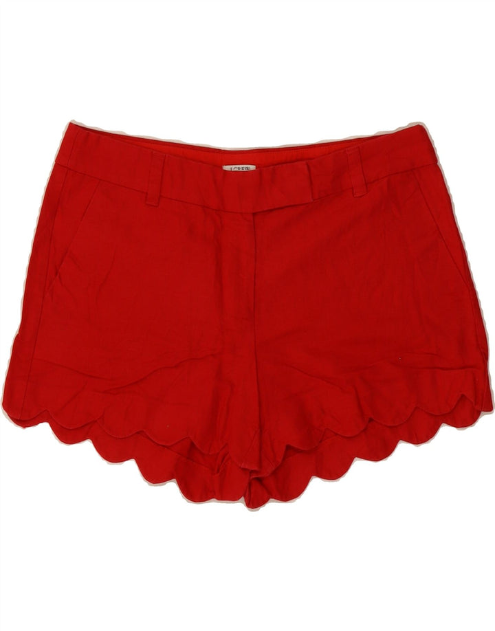 J. CREW Womens Chino Shorts US 6 Medium W30  Red Linen Vintage J. Crew and Second-Hand J. Crew from Messina Hembry 
