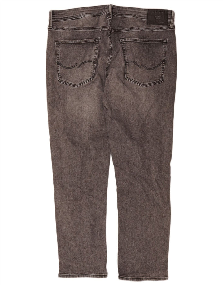 Blugi slim pentru bărbați Jack & Jones W38 L32 bumbac gri