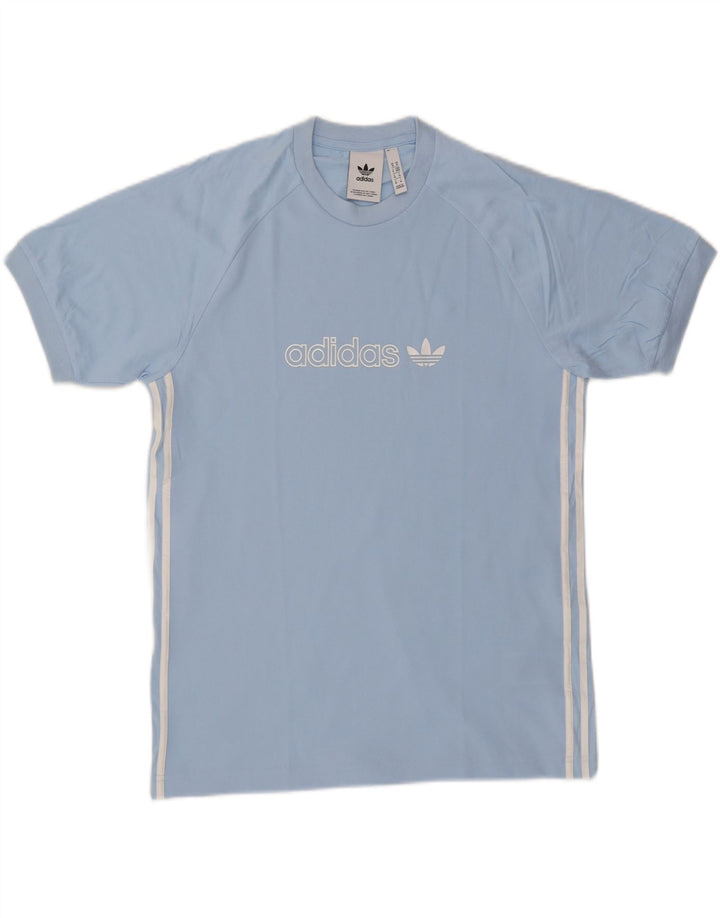 Tricou grafic ADIDAS pentru bărbați Top mediu albastru bumbac