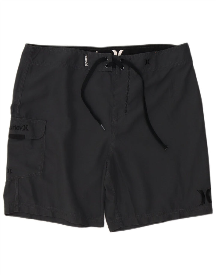 Pantaloni scurți de înot Hurley pentru bărbați, mari, gri, poliester