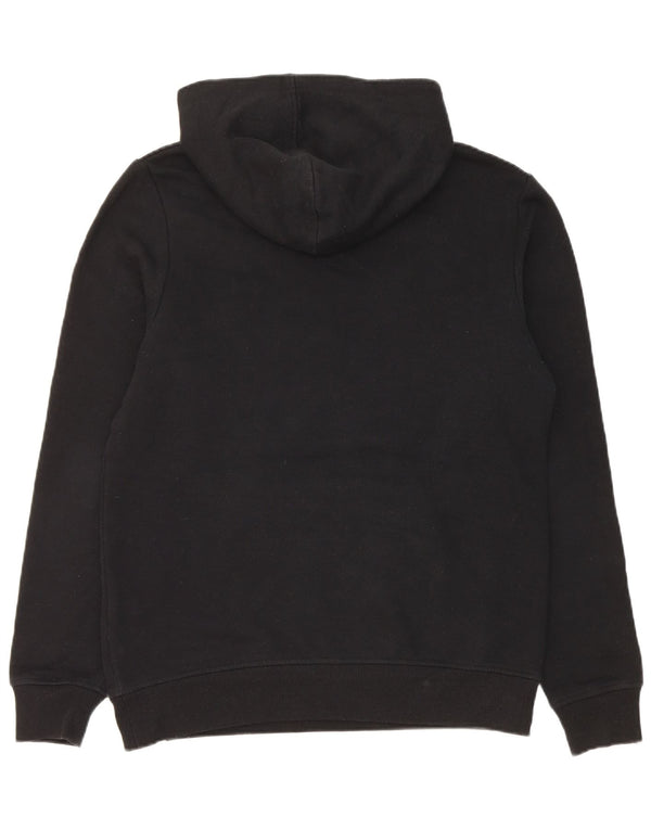 Jack & Jones pentru bărbați, cu fermoar și gât, pulover cu glugă, poliester mediu negru