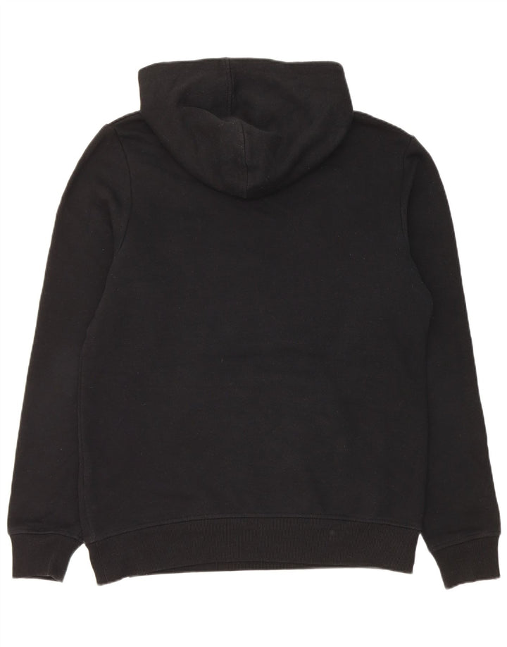 Jack & Jones pentru bărbați, cu fermoar și gât, pulover cu glugă, poliester mediu negru